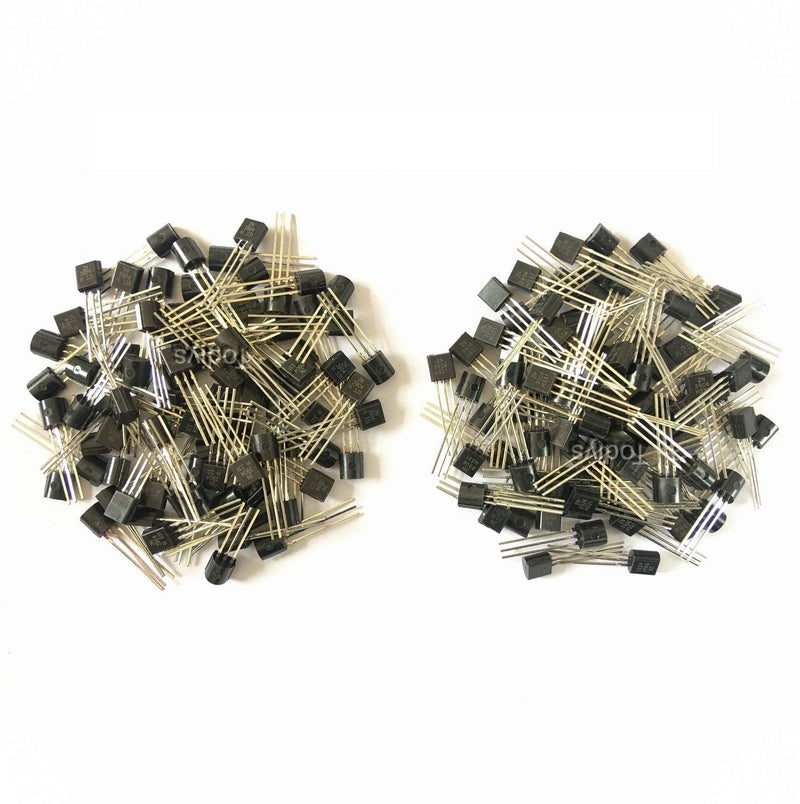 Todiys New 50 Pairs for 50Pcs 2N3904 + 50Pcs 2N3906 TO-92 NPN Transistor 3904 3906 2N3904 2N-3906
